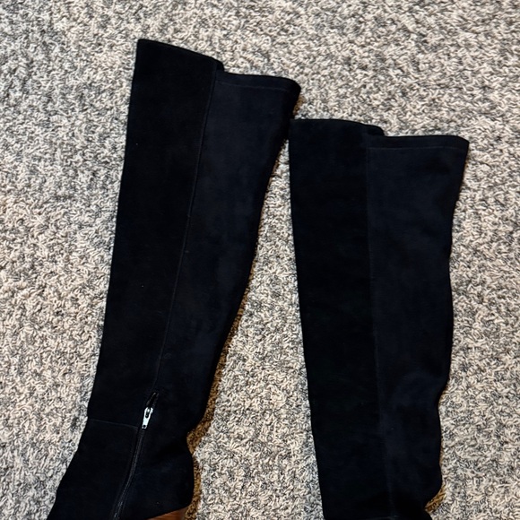 Vince Camuto Black Wedge Knee-High Boots - Picture 8 of 8